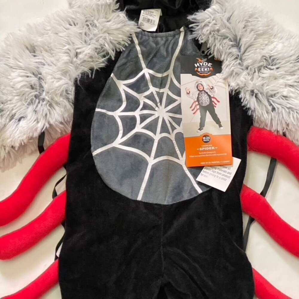 Target Baby Spider Halloween Plush Costume Jumpsuit 18-24M Hyde & EEK! Boutique™ - Picture 6 of 11